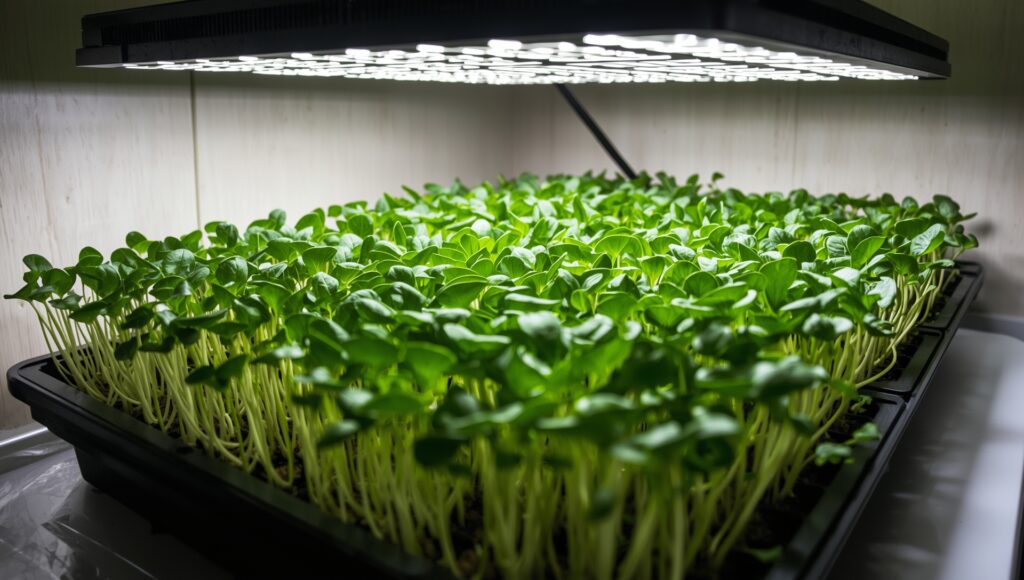 Watering and Care Under LED Lights